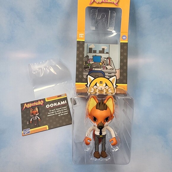 Sanrio Aggretsuko Action Figure Lot Okami Director Gori Tsunoda In Boxes - Picture 3 of 8